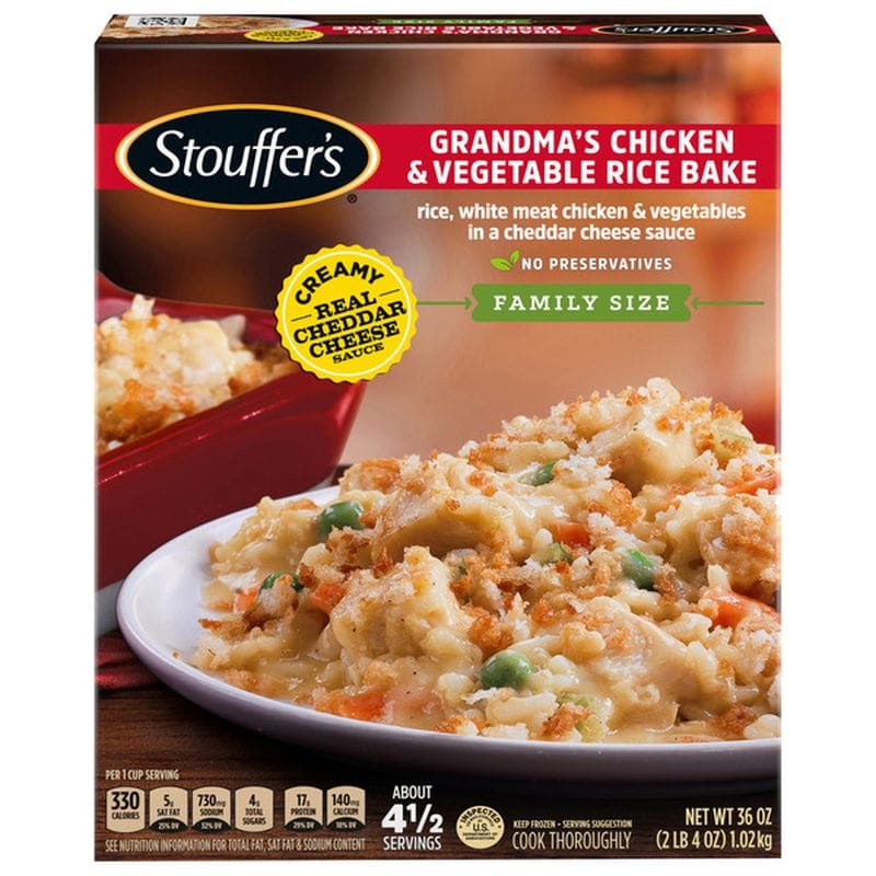 Stouffer's Rice Bake, Grandma's Chicken & Vegetable, Family Size | Wegmans