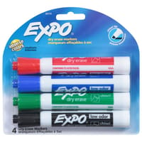 Expo® Low Odor Intense Color Dry Erase Fine Tip Markers, 4 pk - Harris  Teeter