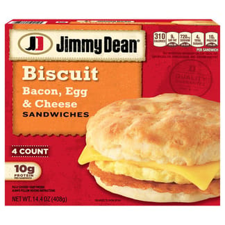 Jimmy Dean Sandwiches, Biscuit, Bacon, Egg & Cheese | Wegmans