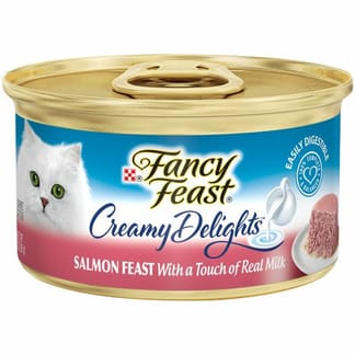 Purina Fancy Feast Creamy Delights Cat Food, Salmon, Wet, All Stages ...