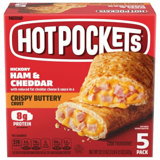 Hot Pockets Sandwiches, Hickory Ham & Cheddar, Crispy Butter Crust, 5 Pack  | Wegmans